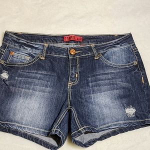 ZANADI Distressed Jean Shorts